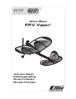 Предварительный просмотр 1 страницы Horizon Hobby E-Flite FPV Vapor Instruction Manual