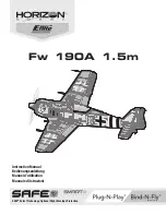 Horizon Hobby E-flite Fw 190A 1.5m Instruction Manual предпросмотр