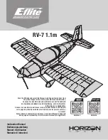 Horizon Hobby E-FLITE RV-7 1.1m Instruction Manual preview