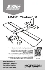 Preview for 1 page of Horizon Hobby E-FLITE UMX Timber X Instruction Manual