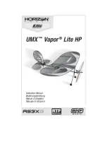 Horizon Hobby E-FLITE UMX Vapor Lite HP Instruction Manual preview