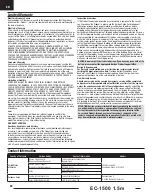 Preview for 20 page of Horizon Hobby EC-1500 Instruction Manual