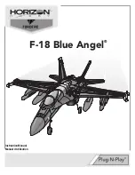 Предварительный просмотр 1 страницы Horizon Hobby F-18 Blue Angel Instruction Manual