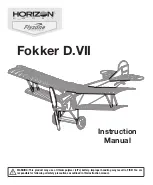 Preview for 1 page of Horizon Hobby Flyzone Fokker D.VII Instruction Manual