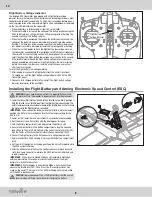 Предварительный просмотр 8 страницы Horizon Hobby HBZ310001 Instruction Manual