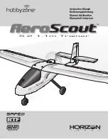 Horizon Hobby HobbyZone AeroScout S 2 1.1m Trainer Instruction Manual preview