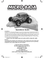 Horizon Hobby Micro-Baja Operation Manual preview