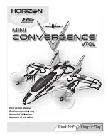 Horizon Hobby Mini Convergence VTOL BNF Basic Instruction Manual preview