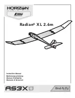 Horizon Hobby Radian XL 2.6m Instruction Manual preview