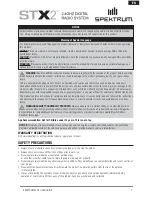 Preview for 1 page of Horizon Hobby Spectrum STX2 User Manual