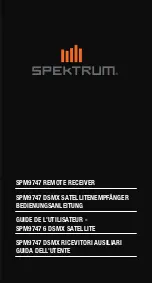 Preview for 1 page of Horizon Hobby Spektrum DLSRXL2RR1 Instruction Manual