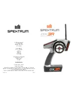 Horizon Hobby Spektrum DX3R Instruction Manual preview