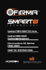 Horizon Hobby Spektrum FIRMA Smart ESC Series Manual preview