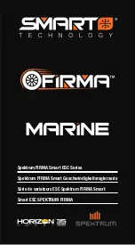 Horizon Hobby Spektrum FIRMA Smart Marine ESC Series Instruction Manual preview