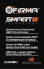 Preview for 1 page of Horizon Hobby Spektrum SMART ESC Manual