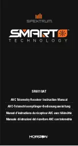 Horizon Hobby SPEKTRUM SMART TECHNOLOGY SR6110AT Instruction Manual preview