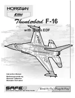 Horizon Hobby Thunderbird F-16 Instruction Manual preview