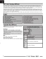 Preview for 4 page of Horizon Hobby Thunderbird F-16 Instruction Manual