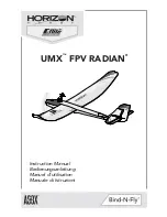 Preview for 1 page of Horizon Hobby UMX FPV RADIAN Instruction Manual