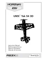 Horizon Hobby UMX YAK 54 3D Instruction Manual preview