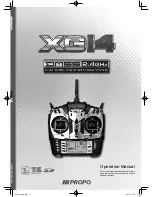 Предварительный просмотр 1 страницы Horizon Hobby XG14 Operation Manual