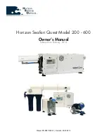 Horizon Reverse Osmosis Seafari Quest Compact 200 Owner'S Manual preview