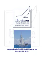 Horizon Yacht Charters Bavaria 32 2012 Information & Operation Manual preview