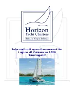 Horizon Yacht Charters Lagoon 42 Information & Operation Manual preview