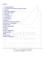 Preview for 3 page of Horizon Yacht Charters Lagoon 42 Information & Operation Manual