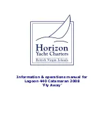 Horizon Yacht Charters Lagoon 440 'Fly Bye' 2006 Information & Operation Manual preview