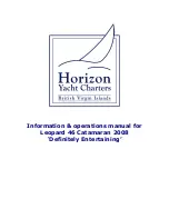 Preview for 1 page of Horizon Yacht Charters Leopard 46 Catamaran 200 Information & Operation Manual