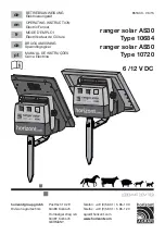 Preview for 1 page of Horizont Agrar ranger solar AS30 Operating Instruction