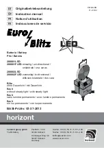 Horizont Euro-Blitz 208801FLED Instruction Manual preview