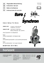 Horizont Euro-Synchron Euro-Blitz 208821FLED Instruction Manual предпросмотр