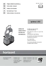 Preview for 1 page of Horizont optima LED 20886LED Instruction Manual