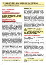 Preview for 8 page of Horizont SECURA Manual