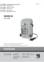 Предварительный просмотр 1 страницы Horizont TRAPPER N8 Instruction Manual