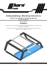 Preview for 1 page of Horn Tools AHBRDU01 Mounting Instructions