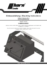 Preview for 1 page of Horn Tools AHBRGUBOX01 Mounting Instructions