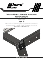 Preview for 1 page of Horn Tools AHBRTS Mounting Instructions