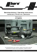 Предварительный просмотр 1 страницы Horn Tools HCOMP050 Operating Instructions Manual