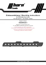 Horn Tools HISDMRSA01 Mounting Instructions preview