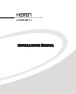 Preview for 1 page of HORN LHD6001+ Installation Manual