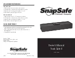 Preview for 1 page of Hornady SnapSafe Trunk Safe II Owner'S Manual