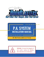 HornBlasters PA-100H Installation Manual preview