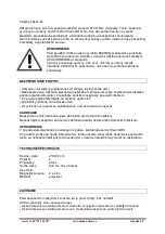 Preview for 10 page of HORNEET HS08114P001 Instruction For Operation And Maintenance