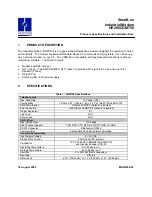 HORNER CGM750 Product Specifications And Installation Data preview