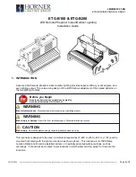 HORNER ETG-B100 Installation Manual preview