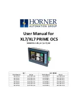 Preview for 1 page of HORNER HE-XPW1E0 User Manual