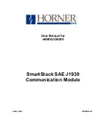 Preview for 1 page of HORNER HE800JCM200 User Manual